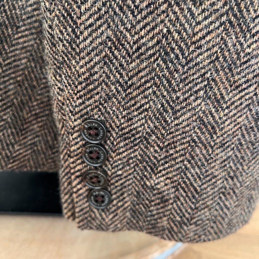 Lauren - Ralph Lauren - Wool Blazer - Suit Jacket - Zip Up - Size 12 - Picture 12 of 15